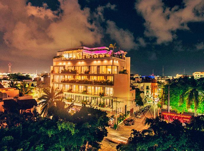 Calixta Hotel Playa del Carmen Bagian luar foto