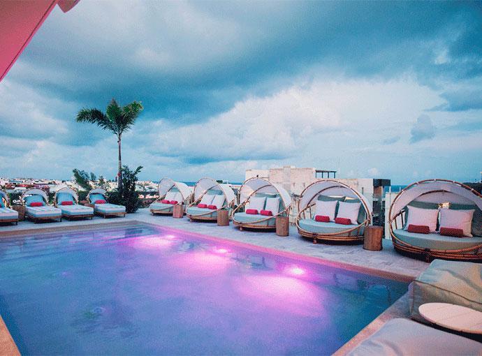 Calixta Hotel Playa del Carmen Bagian luar foto
